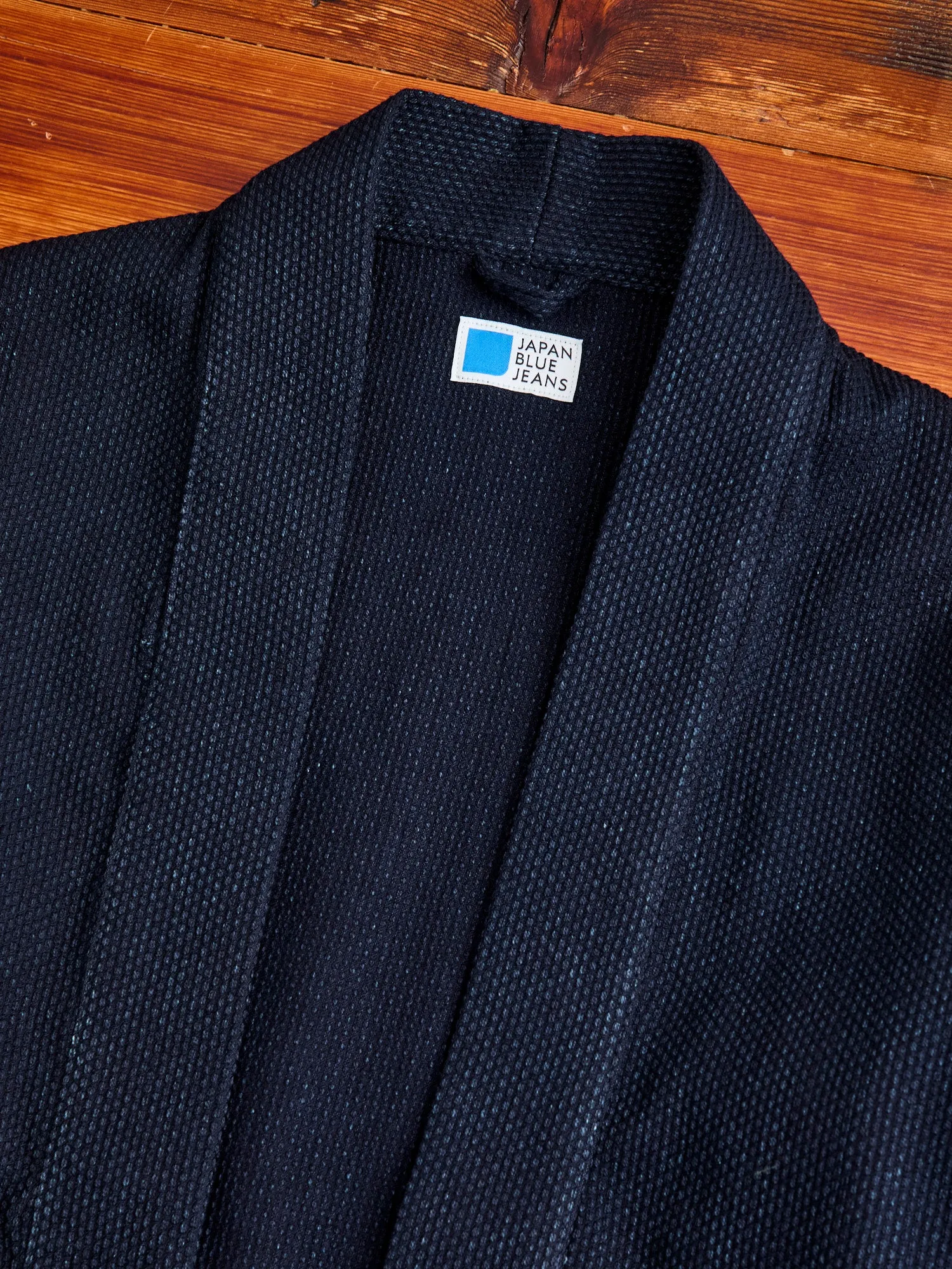 11oz Sashiko Haori Coat in Indigo