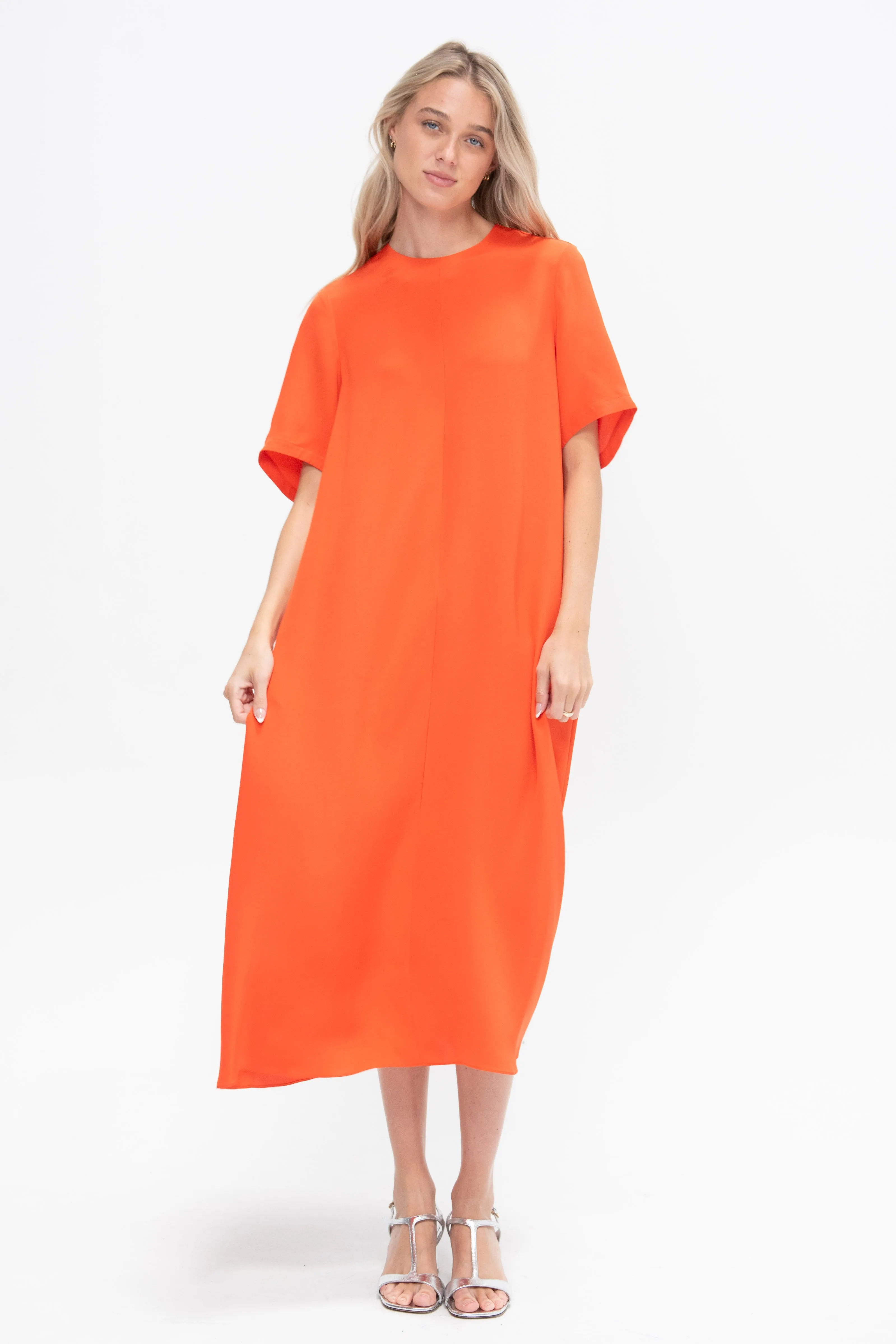 4 Ply Silk T-Shirt Dress