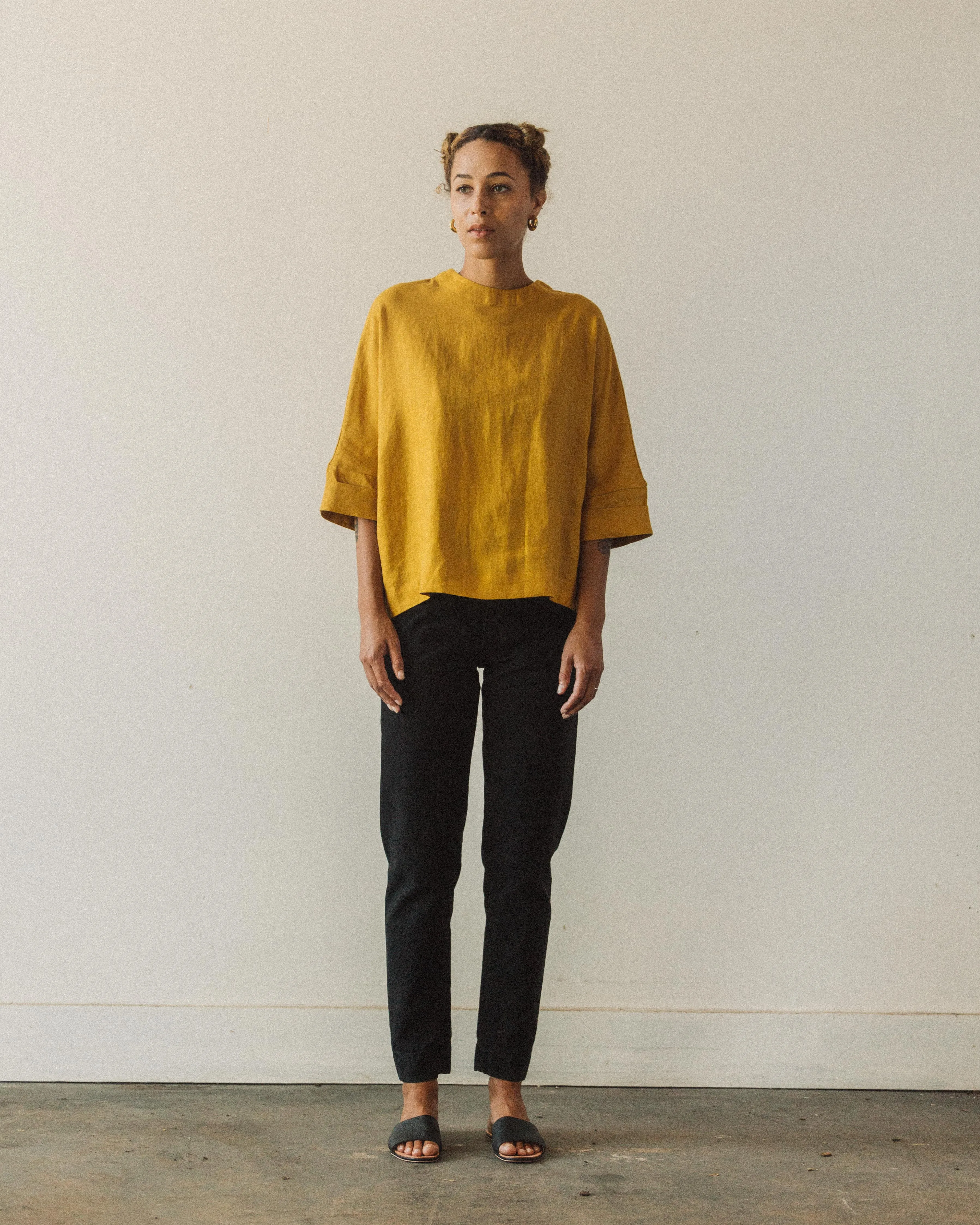 7115 Relaxed Square Top, Canary