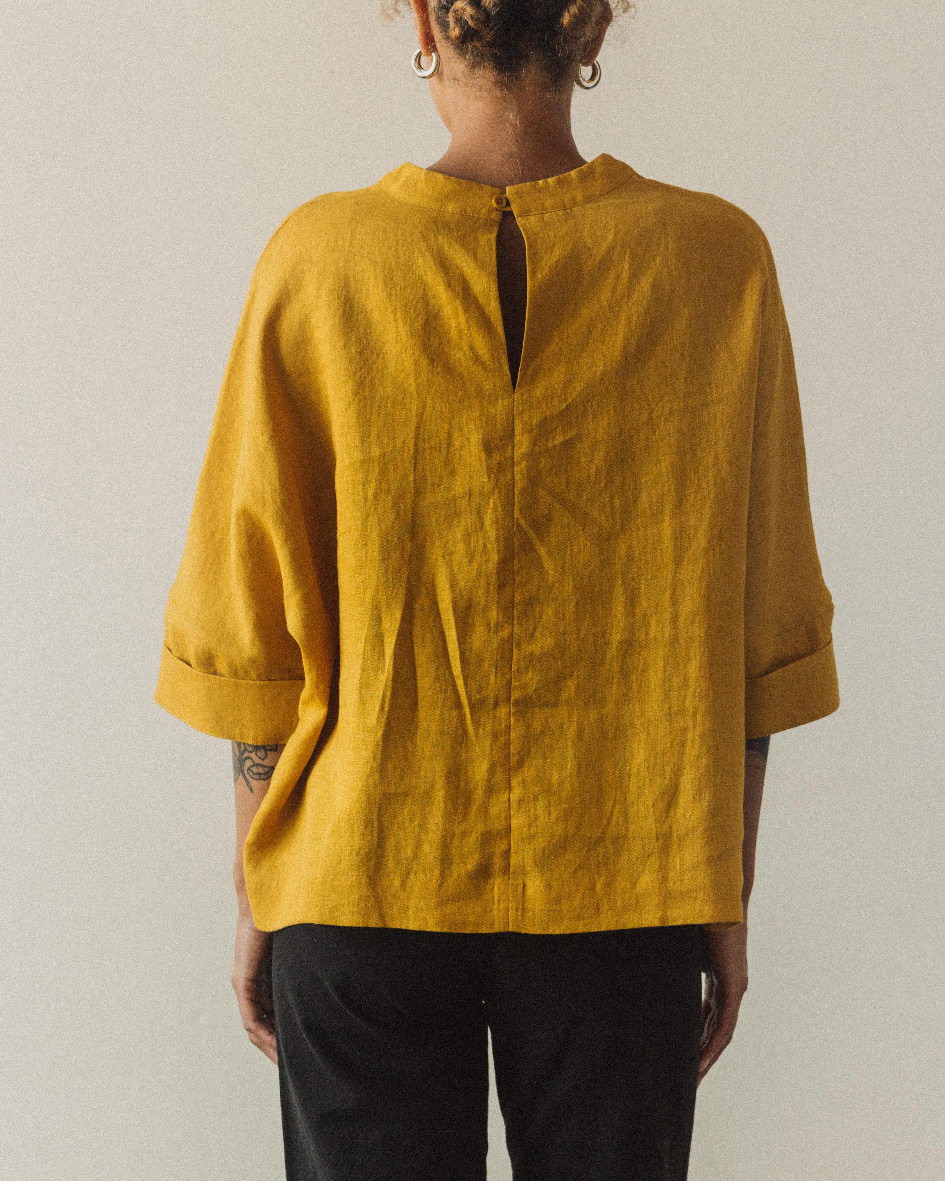 7115 Relaxed Square Top, Canary