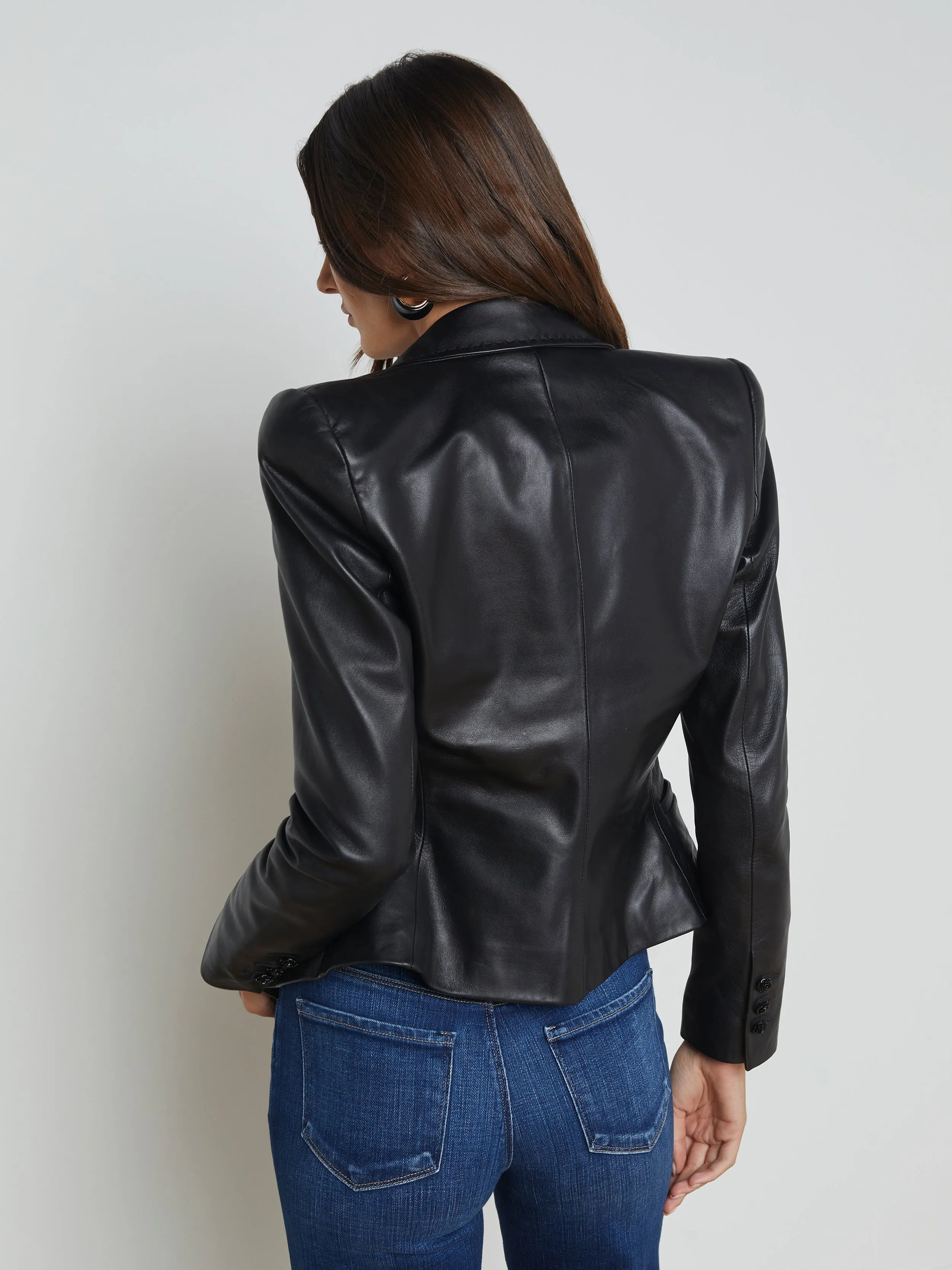 Andalusia Leather Blazer