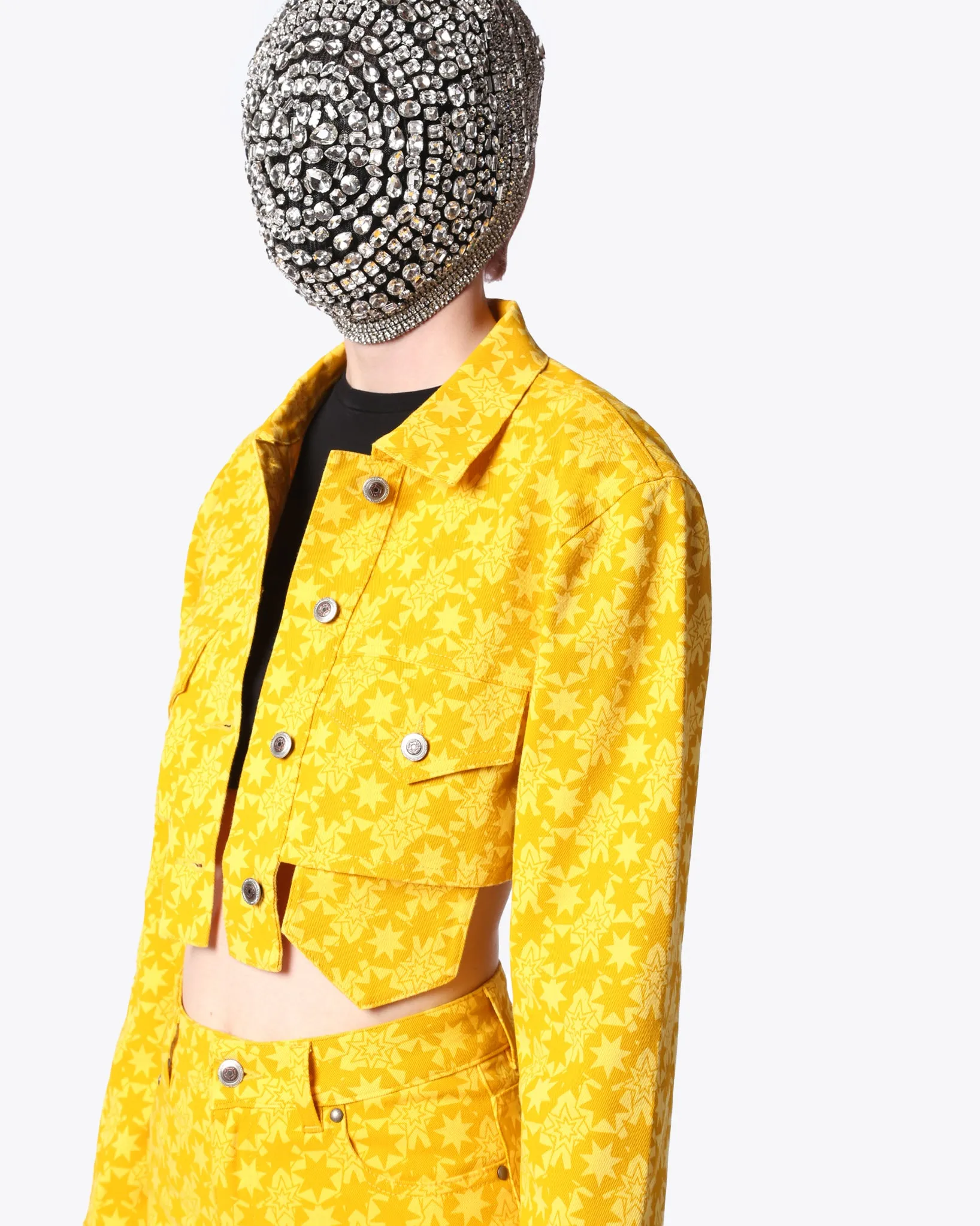 ARCHIVE YELLOW DENIM JACKET WITH POCKETS