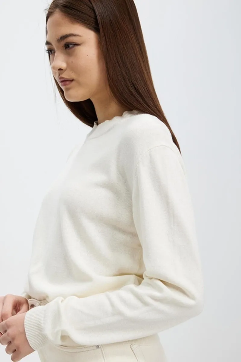 Assembly Label - Delilah Knit Crew - Antique White