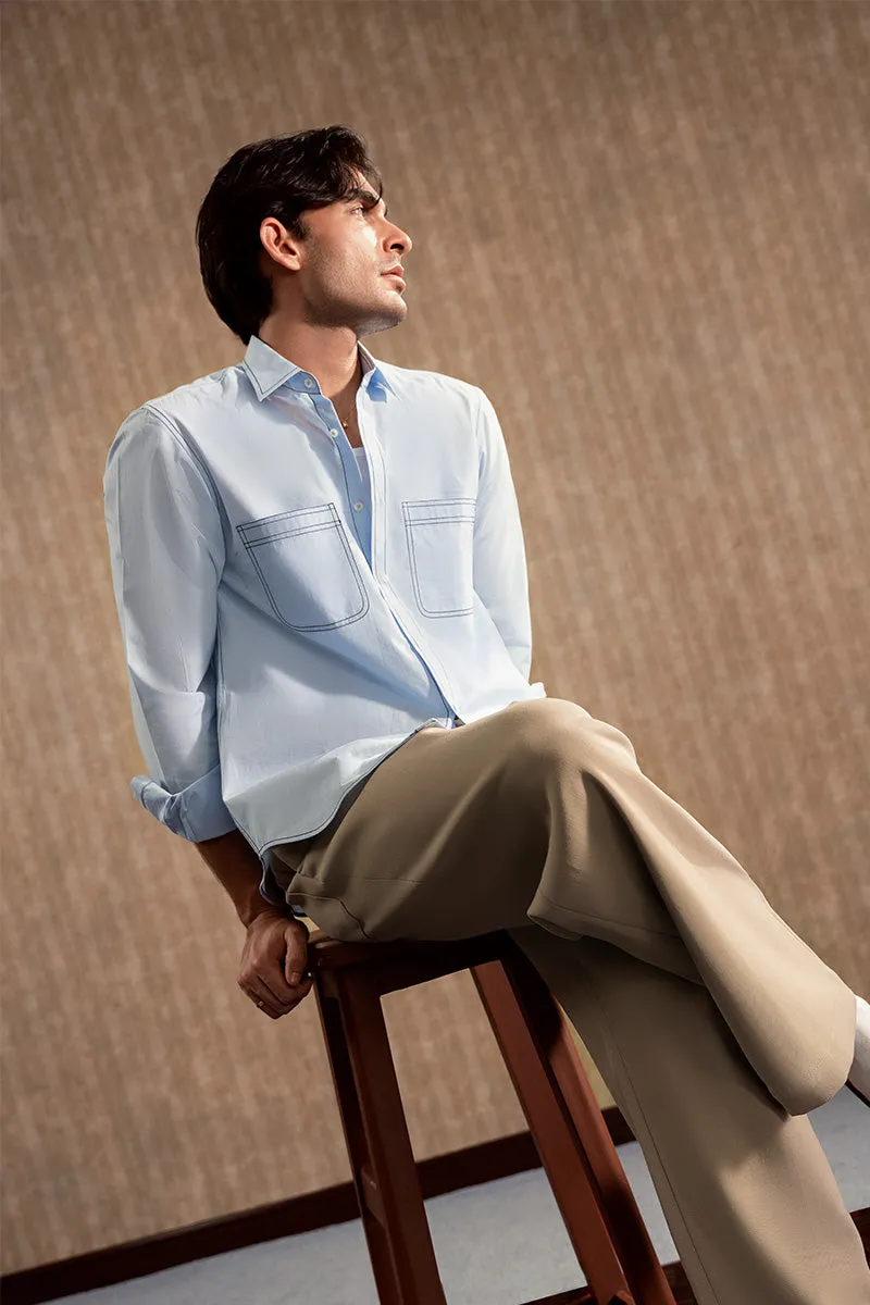 Blue Button-Down Shirt