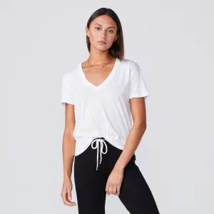 Cotton Modal Relaxed V Neck Tee