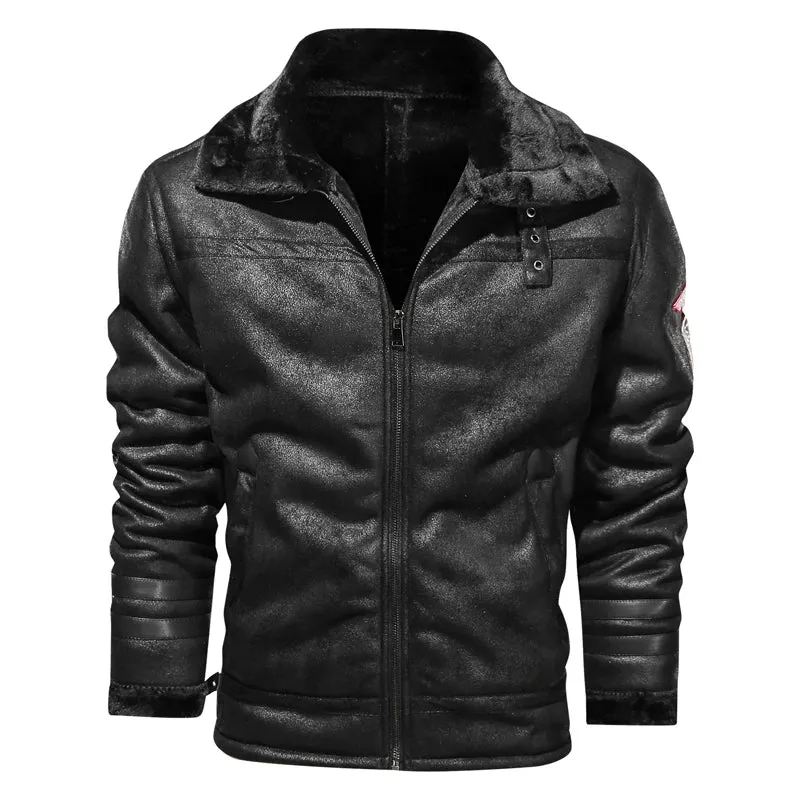 Genuine Leather Bomber Jacket Men Real Leather Flights Jacket Black Pilot Coats