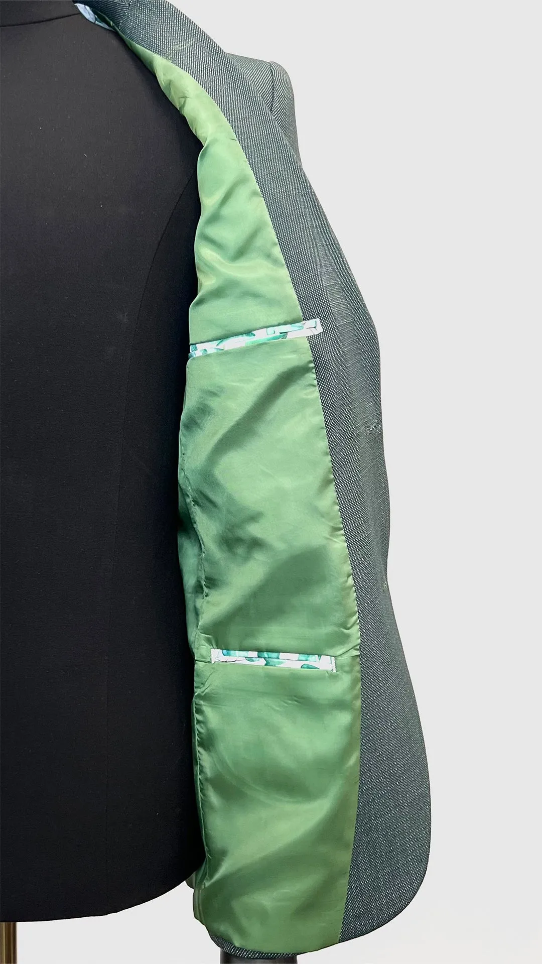 Green Slim Flit Blazer