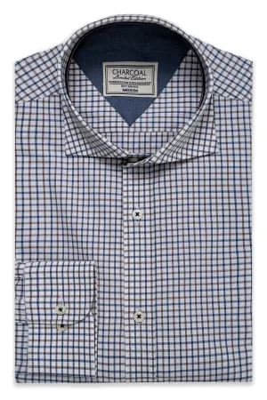 LIMITED EDITION SHIRTS KHAKI WHITE CHECK