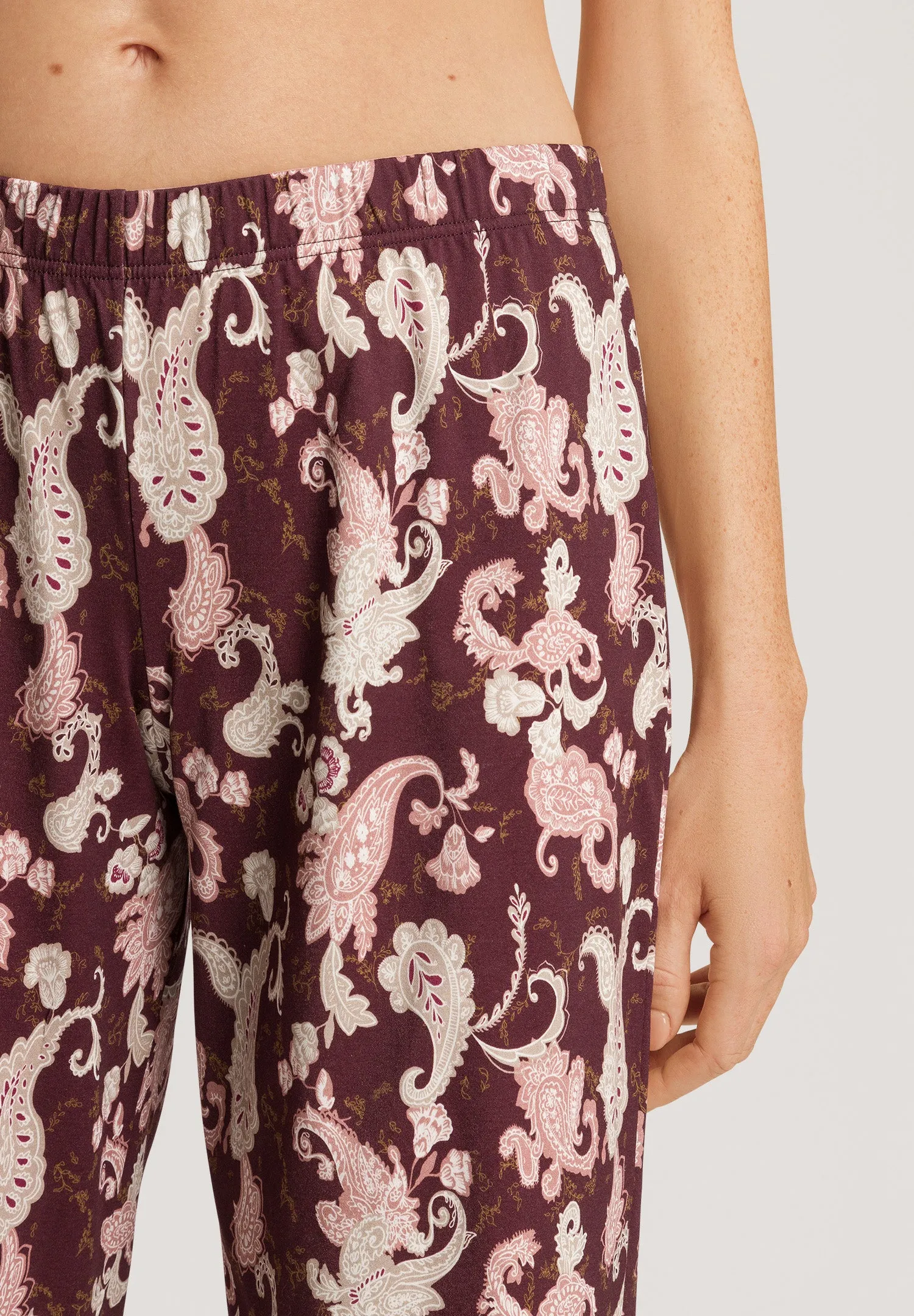 Loungy Nights Cotton Knit Pajama Pants | Meraki Paisley 76492-2162