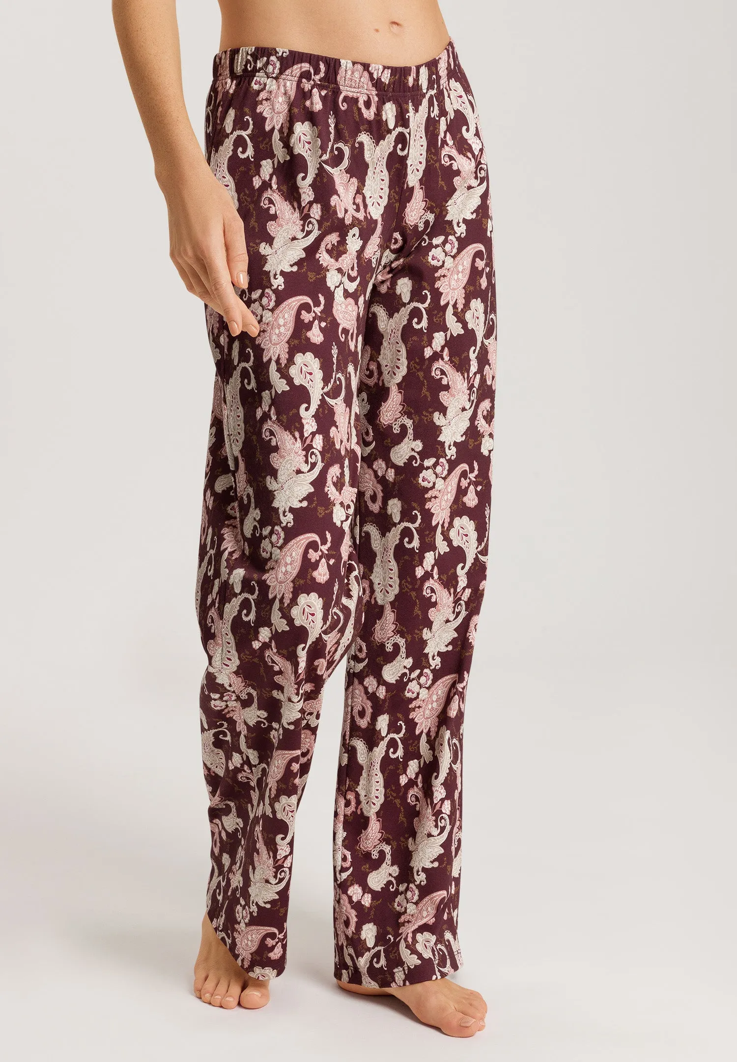 Loungy Nights Cotton Knit Pajama Pants | Meraki Paisley 76492-2162