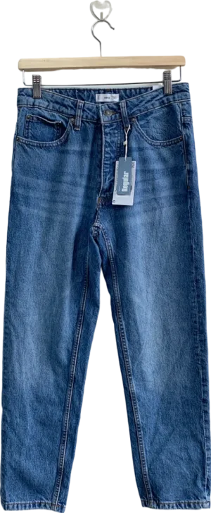 MANGO  Blue Mid Waist Regular TEEN BOY Jeans UK S