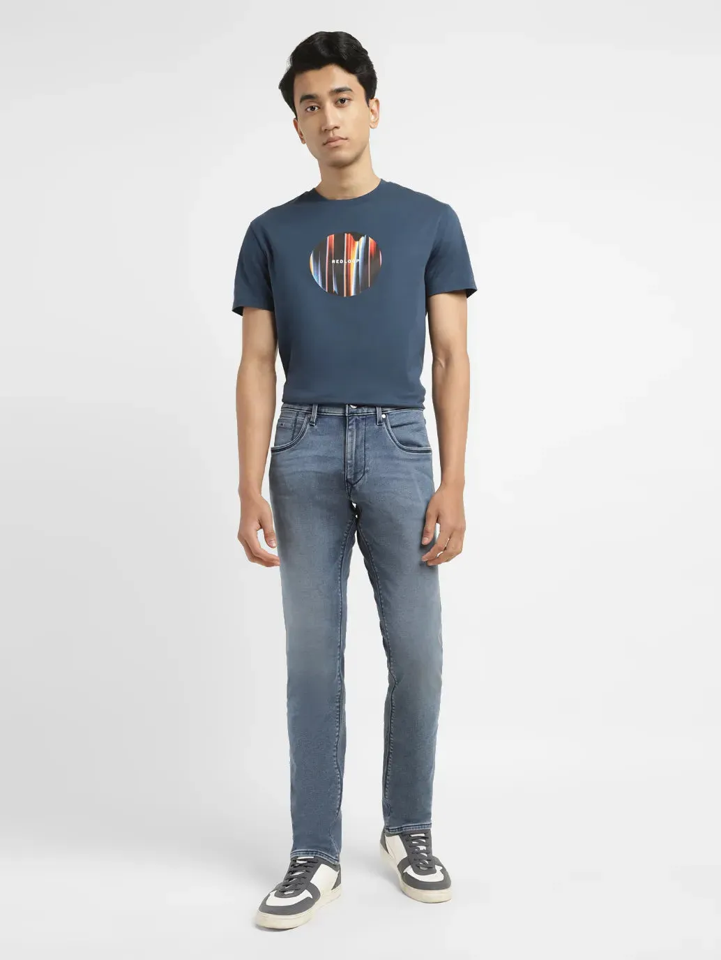 Men's 65504 Mid Indigo Skinny Jeans