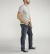 Men's Silver Eddie Athletic Fit Tapered Leg Jeans