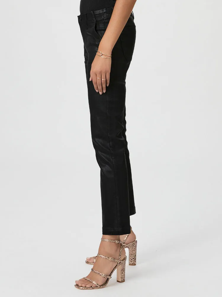 Paige Mayslie Ankle Coated Jeans Black Fog