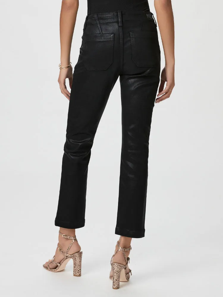 Paige Mayslie Ankle Coated Jeans Black Fog