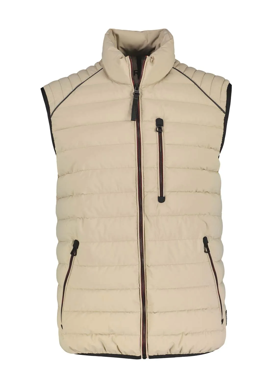 Quilted Gilet - Beige