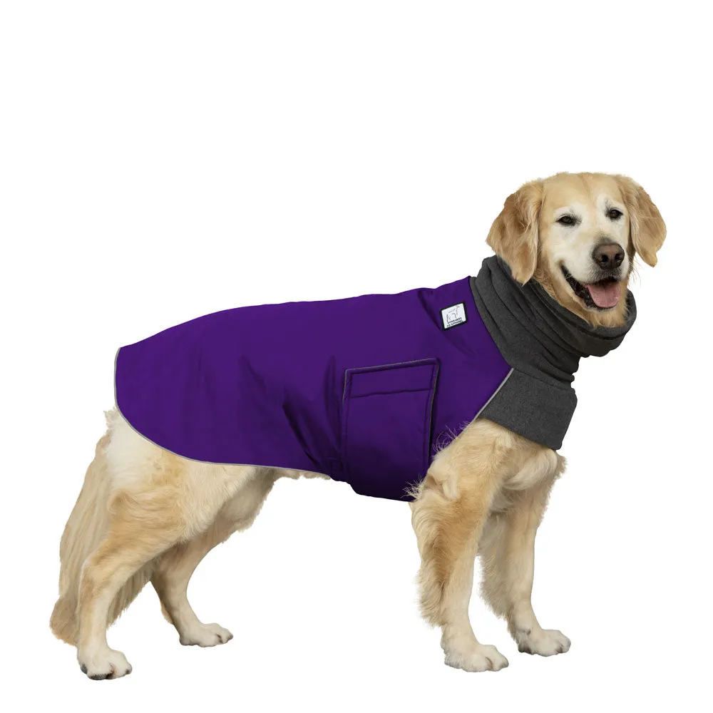 ReCoat ♻️ Golden Retriever Winter Coat with Harness Opening