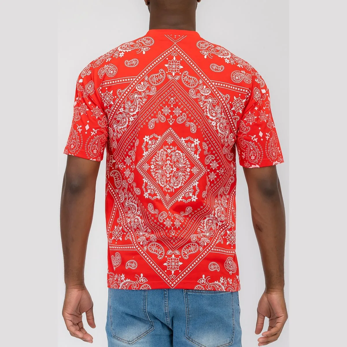 Red Bandana Print Tee