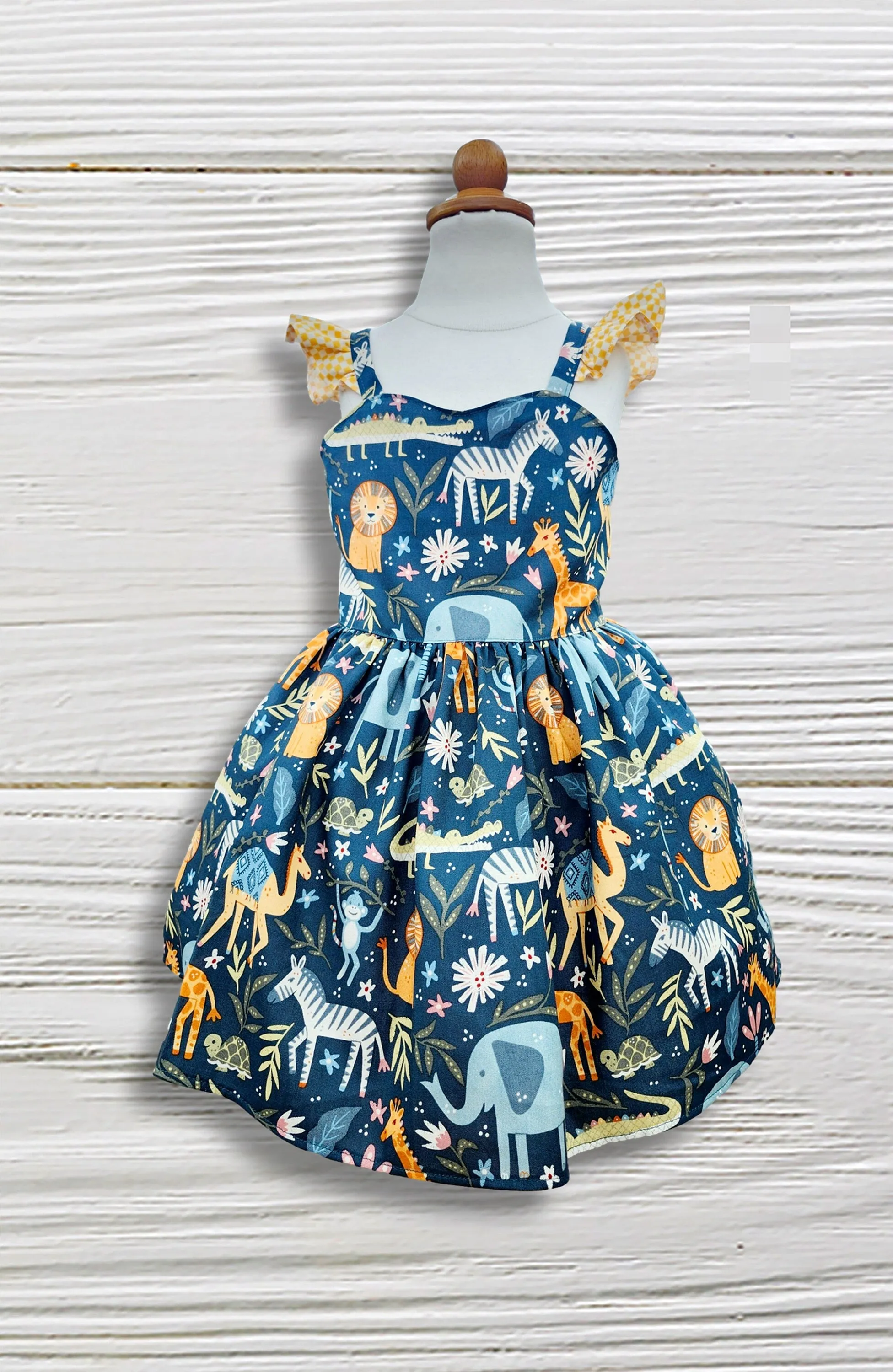 Safari dress for girls, Animal sundress for girls, Girls animal twirl dress, Birthday girls dress, Toddler animal dress, Birthday safari dress