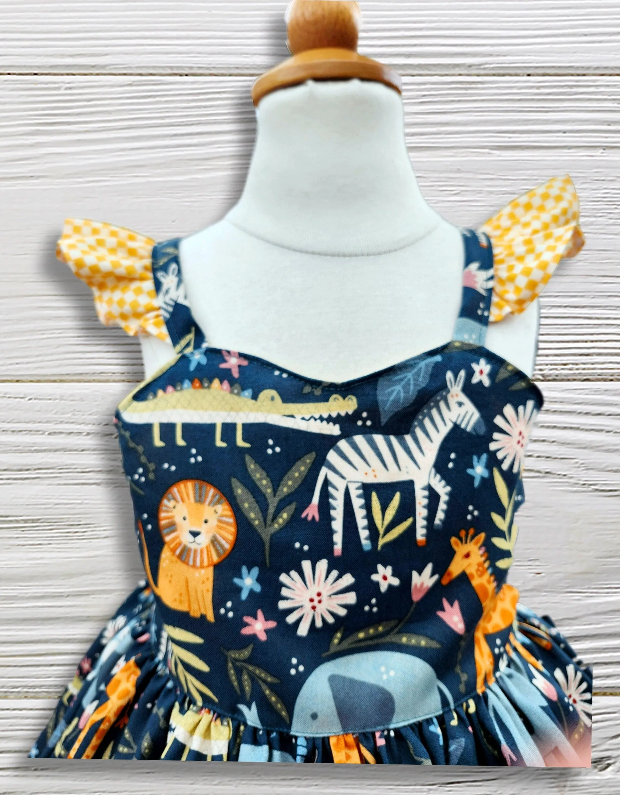 Safari dress for girls, Animal sundress for girls, Girls animal twirl dress, Birthday girls dress, Toddler animal dress, Birthday safari dress