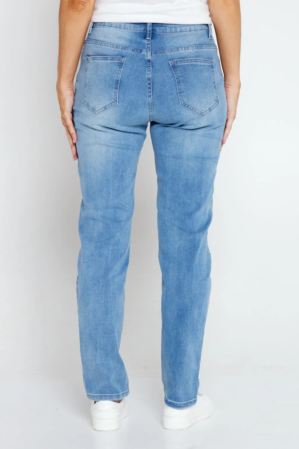 Savannah Cotton Jeans - Denim