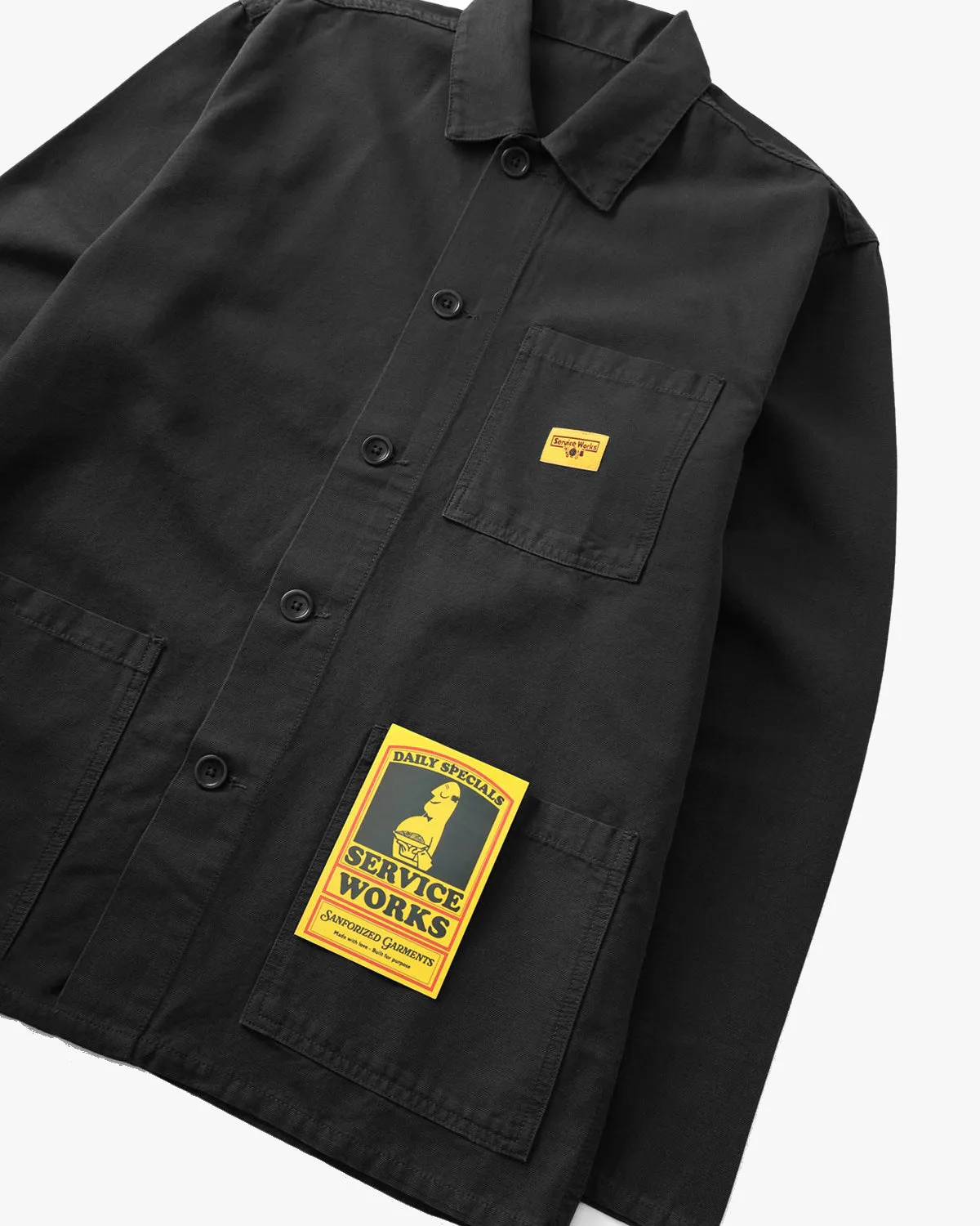 Service Works Classic Canvas Coverall Jacket - Black