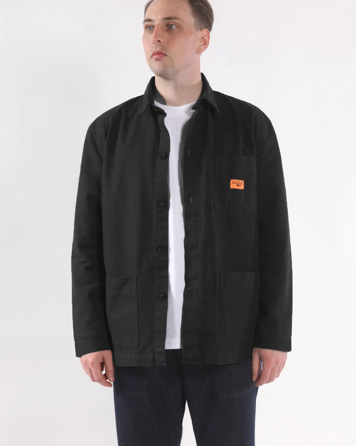 Service Works Classic Canvas Coverall Jacket - Black