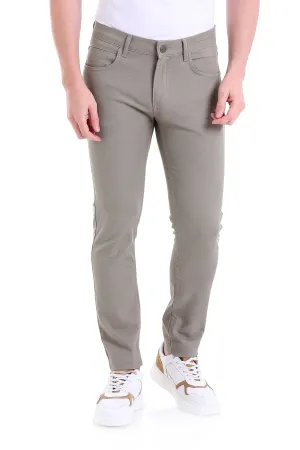 Slim Fit 5 Pocket Low Waist Khaki Cotton Casual Pants