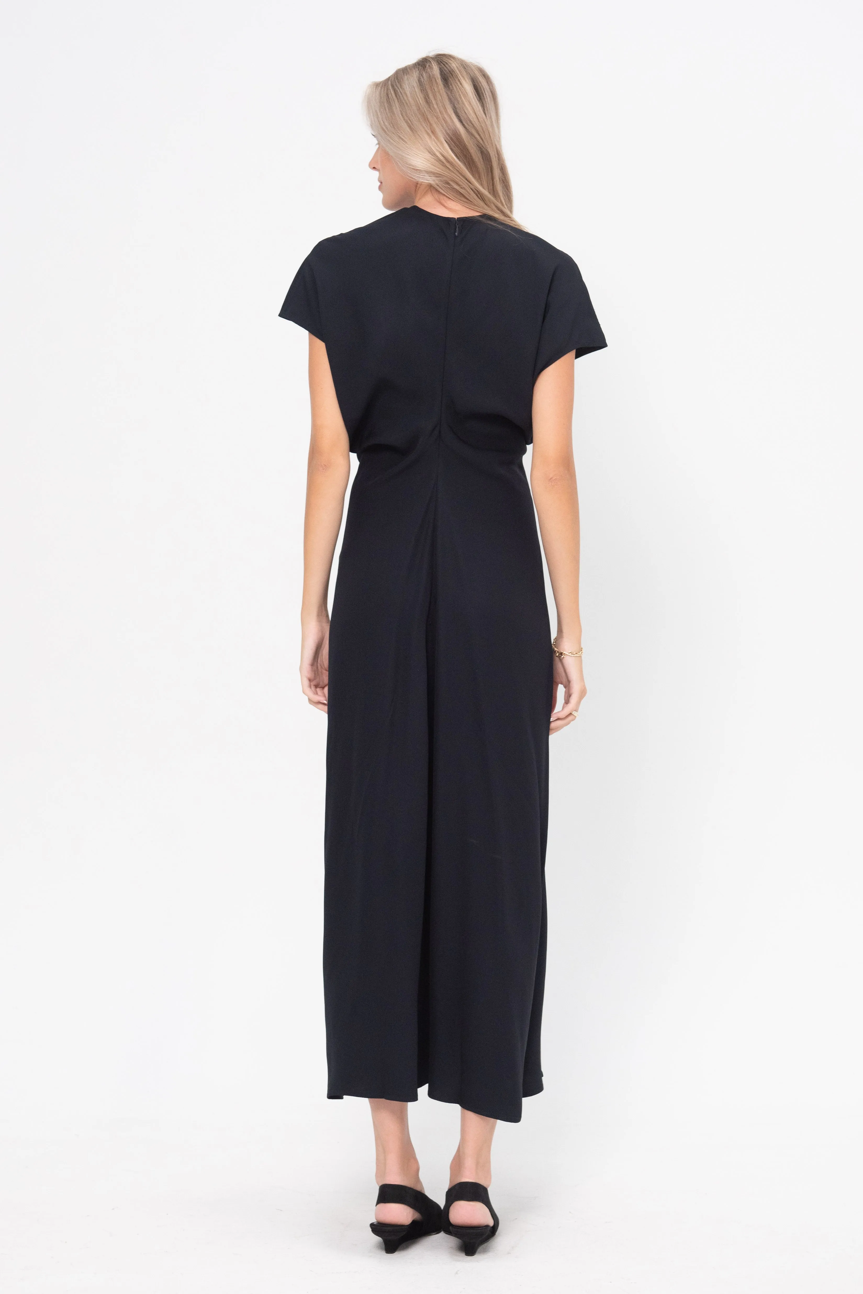 Slouch Waist Dress, Navy