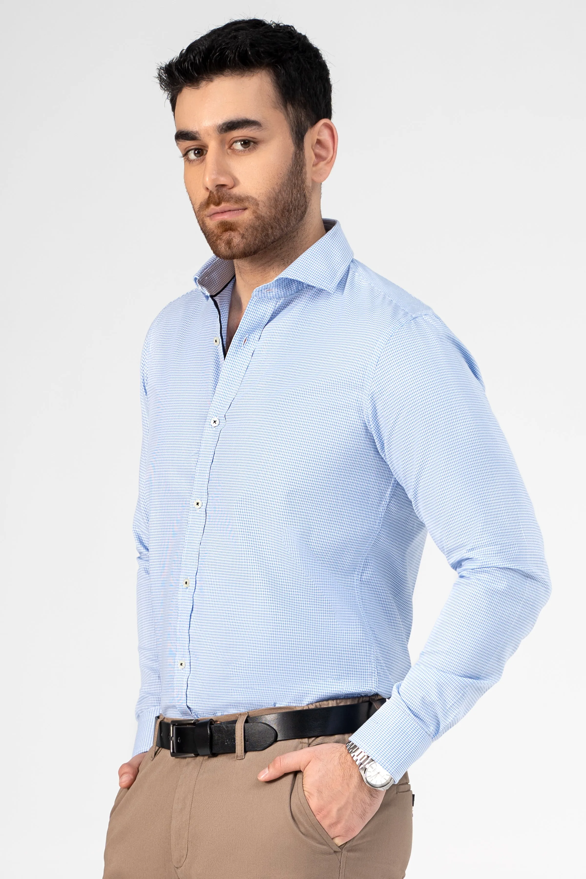 SMART SHIRT BLUE WHITE