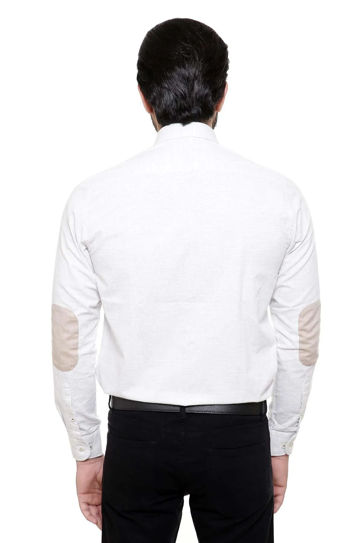 SMART SHIRT BUTTON DOWN FULL SLEEVE WHITE