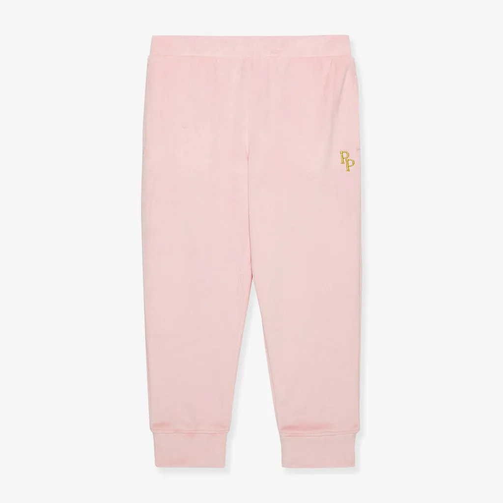 Starry Pink Velour Joggers