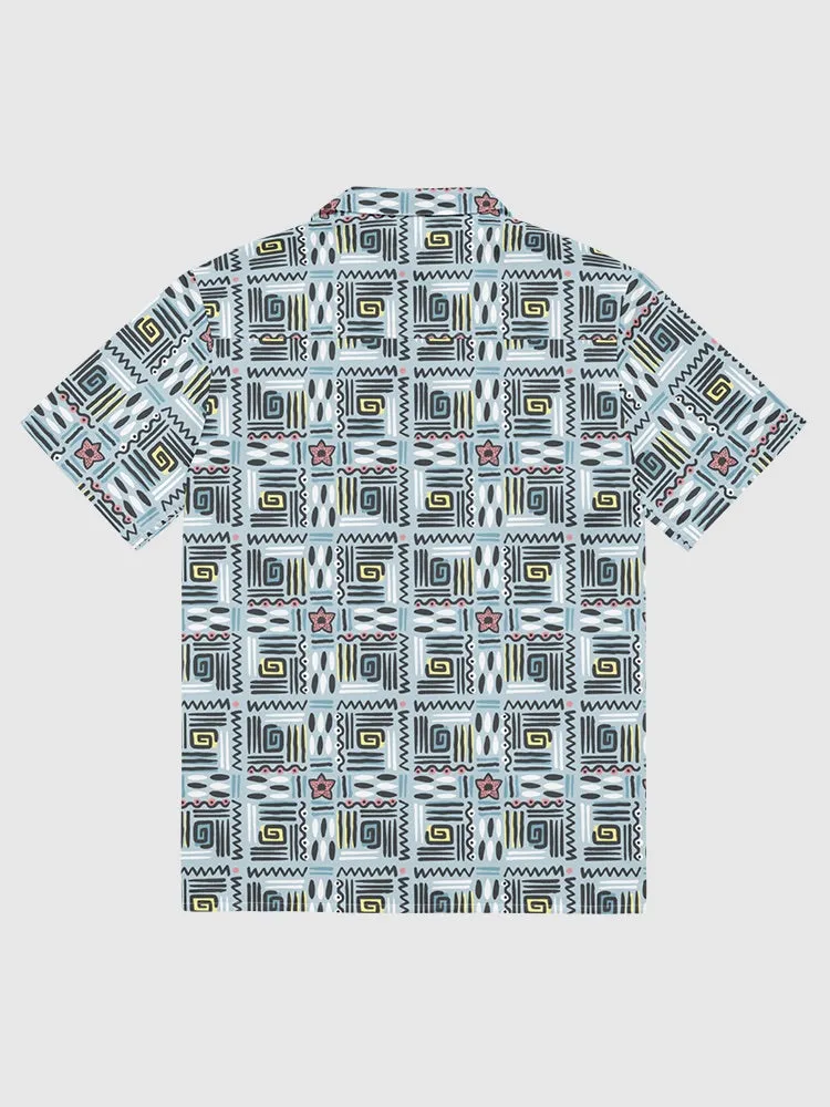 Stranger Things Argyle Button Front Shirt