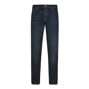 Weird Fish Matrix Classic Denim Jeans Dark Blue